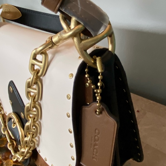 COACH Colorblock riveted Beat bag - Picture 13 of 15